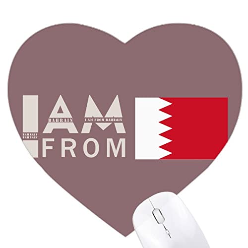 je suis de bahreïn Jeux de tapis de souris en forme de coeur