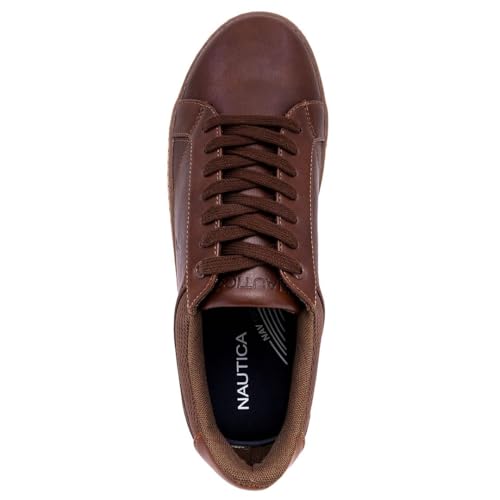 Nautica Men's Casual Lace Up Loafer Tennis Shoes Classic Low Top Fashion Sneaker Skate Shoes-Turvo-Brown Size-9.5 by Nautica - Used condition - Image 4