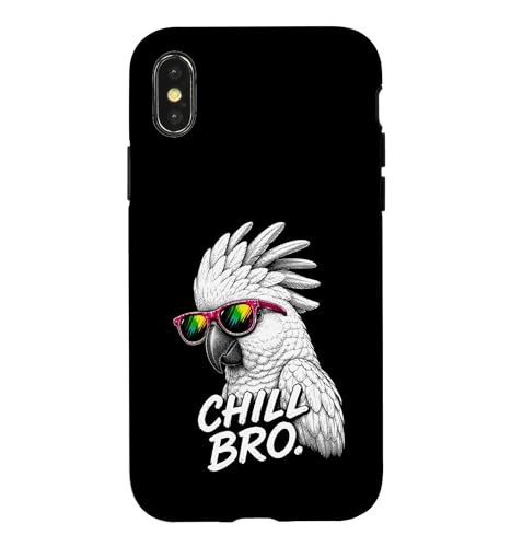 Chill Bro Cooler Kakadu �T���O���X �ʔ����Q�[�}�[�f�U�C�� �X�}�z�P�[�X iPhone X/XS �p