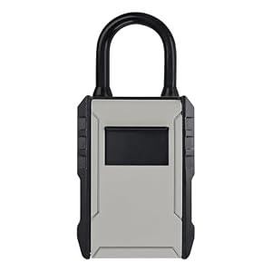 STEELMIGHT キーボックス 4桁 ダイヤルロック 壁掛け 鍵 収納 12.5x9.3x5.3cm 大容量防犯ボックス 保護カバー付き、家庭、倉庫など多用途に適用