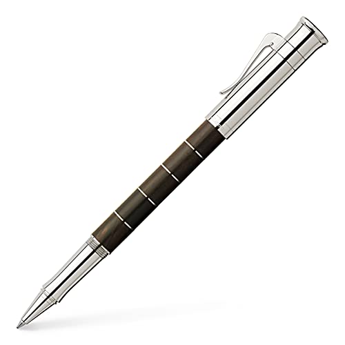 Graf von FABER-CASTELL 145810 - Tintenroller Classic Anello Grenadill, mit schnell-trocknender Tinte