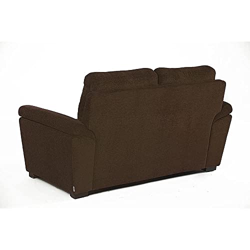 Image of Wakefit Malphino 2 Seater Sofa Set - Dark Earth, Lounger, Wooden, 3 Year Warranty