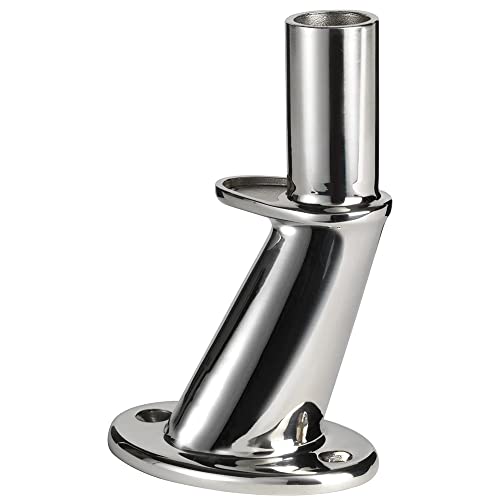 Base d'antenne TV Glomex en inox poli pour une haute résistance en mer