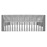 BreathableBaby Breathable Mesh RailGuard Teething Cover — 51” Long Panel (1) — Fits Most Full-Size and Does Not Fit Mini Cribs — Use with Coordinating Short Panels - Gray