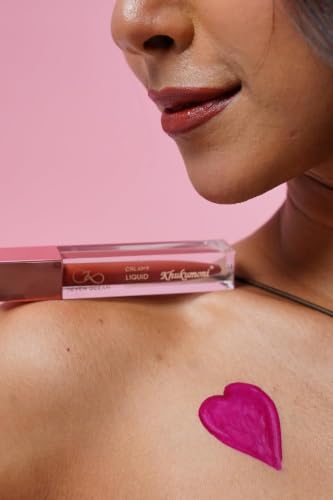 Image of Khukumoni Liquid Lipstick| Coffee Brown Shade | Long Lasting Matte Finish | Waterproof & Smudge-Proof Lipstick for Women 5ml