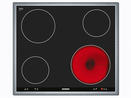 Siemens EA645GE17 iQ100 Kochfeld / 58.3 cm / Bedienung der Kochzonen über die Drehwähler am Einbauherd. / Steuerung: mechanisch / schwarz