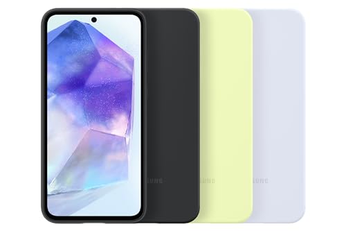 Image of Samsung Silicone Cover Soft Colourful Case for Galaxy A55 5G, Blue