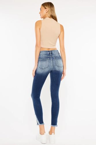 SALT TREE Kancan - Geneva HIGH Rise Ankle Skinny Jeans - KC9167QM-NV2