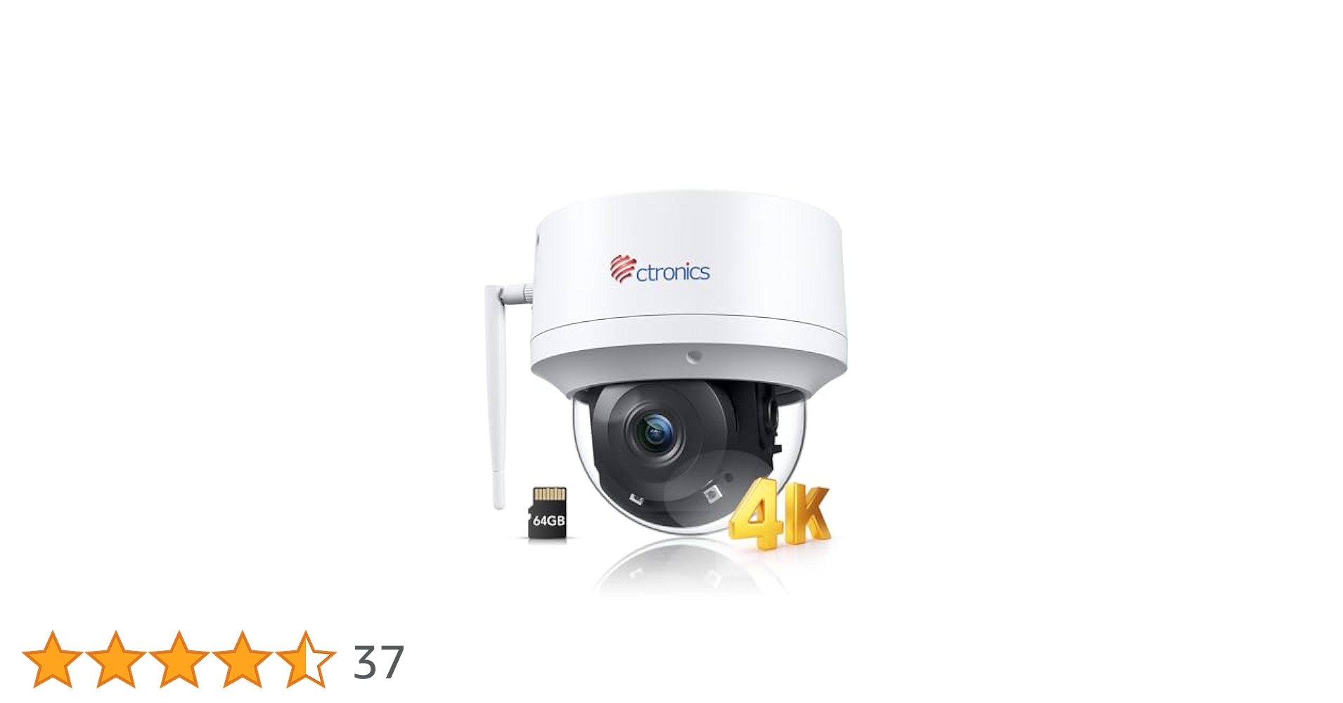 Amazon.co.jp: Ctronics 防犯カメラ 屋外 4K 人/ペット/車両検知