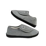 XUMKFJRE Pattine Per Casa Invernali Pantofole invernali calde in cotone for donna, morbide e soffici, da interno, unisex, antiscivolo, comode, for esterni(Grey,40-41)