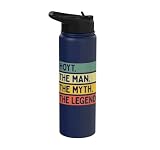 Hoyt The Man The Myth The Legend Funny Personalized Quote Stainless Steel Insulated Water Bottle