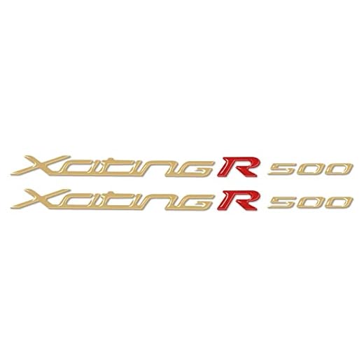 2 Adhesivos en Gel 3D Par Escrito Xciting R 500 Compatible para Scooter Kymco