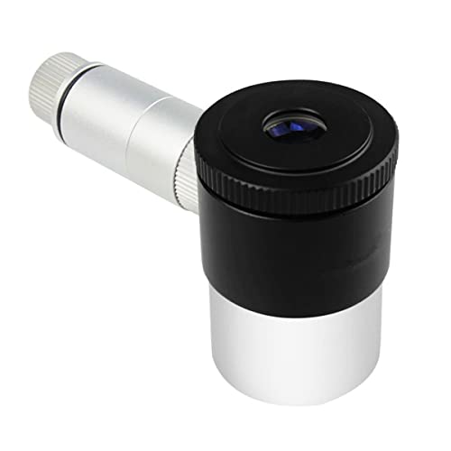 Ocular iluminado de 1,25 pulgadas y 12,5 mm con doble retícula para telescopio