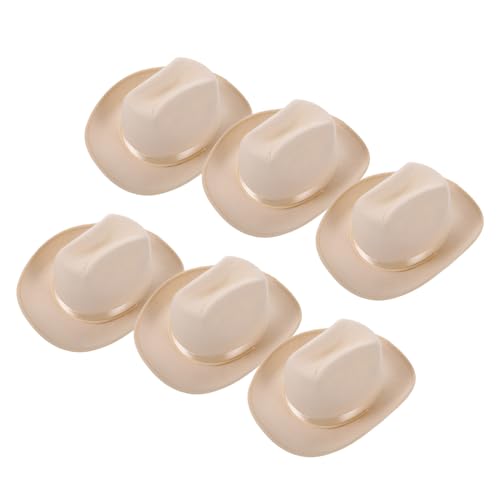 Chapeau de cowboy pour garçon et fille VALICLUD - Lot de 6 pièces western pour fête