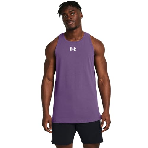 Under Armour Men's Zone Tank Top, 571 Purple, SM