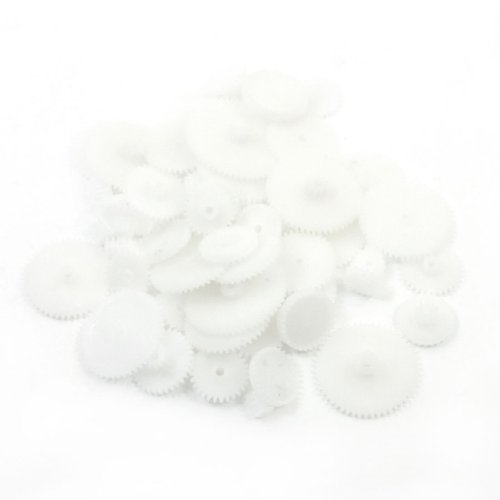 Different Styles White Plastic Gear Set 58 Pcs for RC Toys