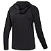 BASSDASH Youth UPF50+ Performance T Shirt with Hood Long Sleeve Fishing Hiking Sun Shirt FS03Y Black