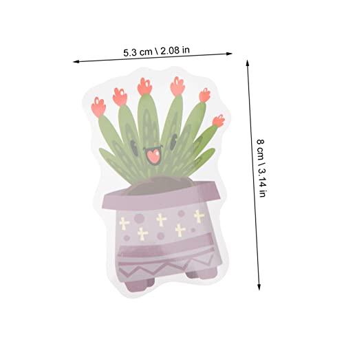 KOMBIUDA 100 frascos florais para adesivos cacto verde bagagem telefone skate vinil água plantas suc