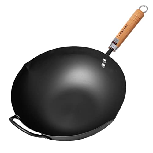 Wok tradicional antiadherente con mango desmontable miniatura 1
