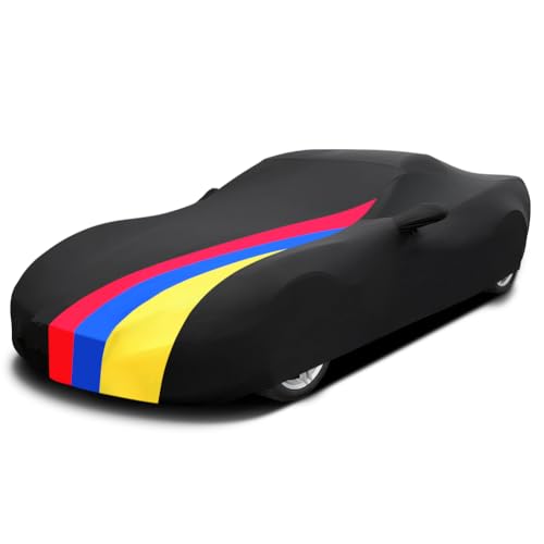 Housses pour auto de sport premium bâche en tissu élastique noir