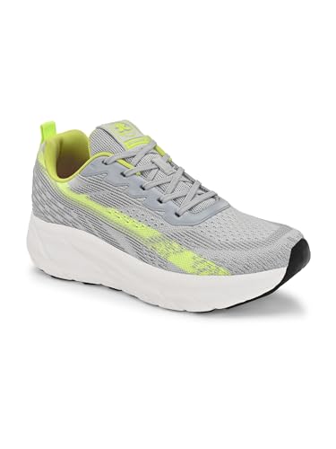 OFF LIMITS Men's Sprinter Running Shoe, LT. Grey/Lime Punch, 11 UK