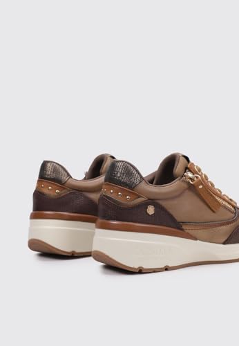 Carmela Para Mujer. 16182505-MARRON Zapatillas De Piel 161825 MarróN (36), Plano, Cordones, Casual - 5