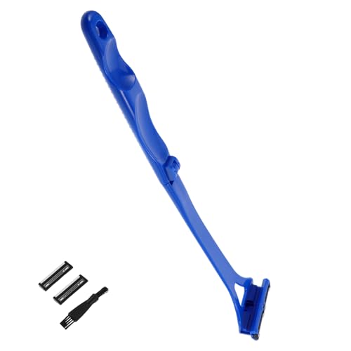 Gogogmee Rasoio Manuale per Schiena e Corpo Epilatore da Uomo Lame Regolabili Rimozione Peli Secco e Umido Accessori Cura Personale