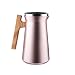 SDREAM 34 Oz Coffee Carafe Thermal For Kettle Stainless Steel Double Walled Vacuum Insulation Hot Beverage or Tea, Champagne, 34 oz