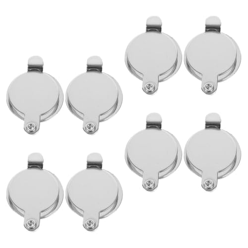 Toddmomy 8 piezas tapas para mirilla de acero inoxidable para puerta de apartamento, protección de privacidad, tapa anti-espía para visor de puerta con diámetro interior de 16mm para seguridad en el hogar