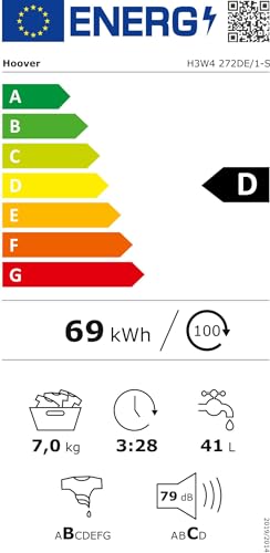 Waschmaschine Hoover H-WASH 300 mit 45 cm Tiefe und 7 kg Fassungsvermögen