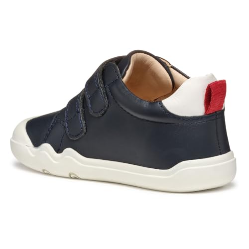 Baskets Geox B Steppieup Boy A en cuir premium pour premier pas bébé