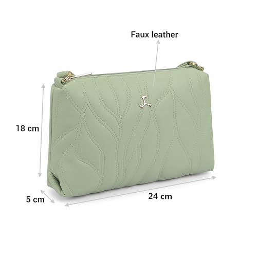 Image of Mochi Women Casual Faux leather Soft Body Zipper closure Quilted Sling Bag