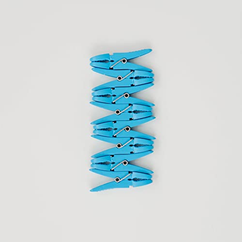Greenleaf Super Tough Clothespins. Heavy Duty And Durable. Great For Hanging Up Laundry, Or Multipurpose Around The House. (Blue) Set Of 24 #TOP6