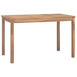 vidaXL Teak Massiv Garten Esstisch Terrassentisch Gartentisch Gartenmöbel Holztisch...