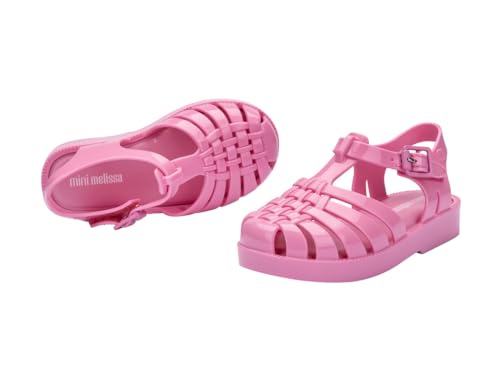 Image of mini melissa Possession Jelly Fisherman Sandal for Toddler and Kids | Iconic Fisherman Jelly Sandal for Toddlers & Girls, Adjustable Buckle, Waterproof, Bubblegum Scent, Play & Dress Shoes