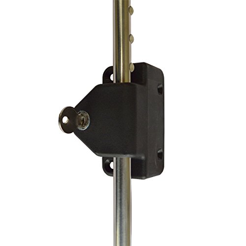 Black 24 Inch Key-Lockable Stainless Steel Drop Rod | Keyed Alike | Nw38305Kl-24Ssb #TOP2