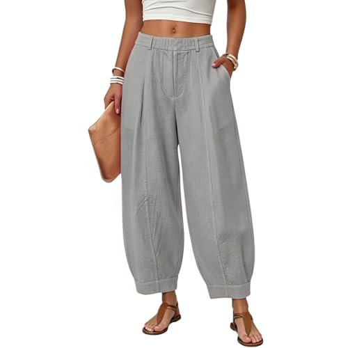 Pantalones de verano ligeros en muselina para tardes de playa y ocio