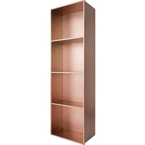 Image of DHOKLMCEQ Wall Storage Bathroom Storage Rack Stainless Steel Niches Shower Built in Shelving for Living Rooms Bedrooms and Kitchens Rose Gold(47.24x11.02x4.92 in)