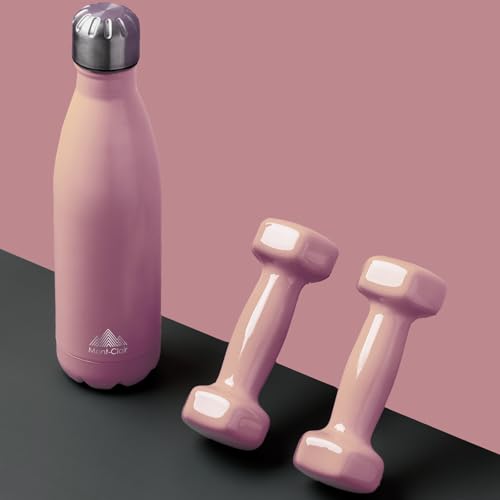 Image of Mont-Clair Stainless Steel Water Bottle, Vacuum insulated - BPA Free, 12h Hot & 24h Cold Drinks, Metal Water Bottle 25 oz Leakproof, Ideal for Adult, Kids, Running - Pink