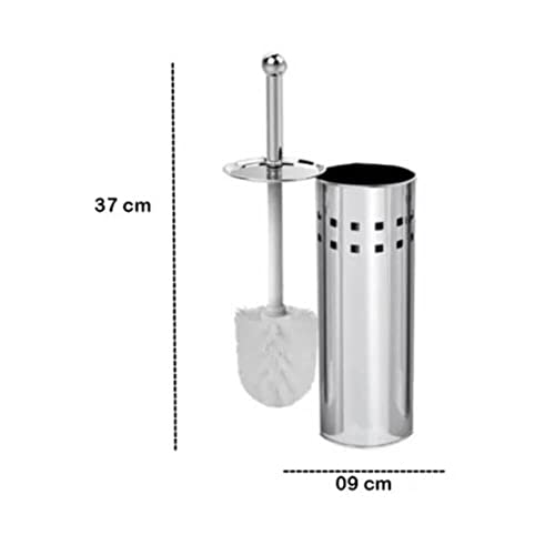 Escova de Limpar Vaso Sanitário Privada Banheiro em Inox