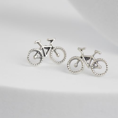 Boma Jewelry Sterling Bicycle Mountain Bike Stud Earrings3