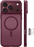 FLLAO für iPhone 18 Pro Max/17 Pro Max Hülle für MagSafe, Kirschrot
