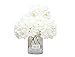 DuHouse Artificial Bigger Silk Hydrangea Flower Heads with Stem Fake White Hydrangea Flowers for Wedding Home Garden Centerpiece Pack of 6
