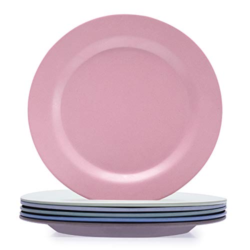 6pcs Bamboo Toddler Plates (8