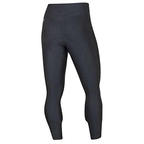 PEARL IZUMI Women\'s Sugar 21\" Cropped Cycling Tights, Wide Waistband & Two Side Cargo Pockets, Reflective Fabric Black