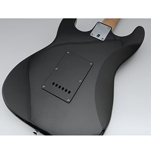 Musiclily Guitar Back Plate Tremolo Cavity Cover Backplate For China Made Squier Guitar Parts,1Ply Black #TOP5