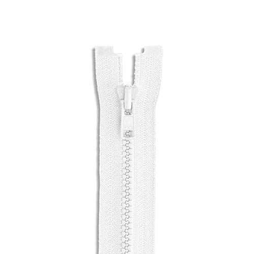 10 Inch Plastic Zipper White 10” Heavy Duty Zippers Separating Molded Plastic Sewing Zipper Crafts Zipper #TOP17