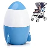 TUWEIPAIKE Stroller Rocker with Rechargeable, Portable Baby Sleep Soother with 5 Different Intensity Vibration Patterns, Baby Rocker Sleep Aid Fits All Pushchairs, Prams and Strollers (Blue)
