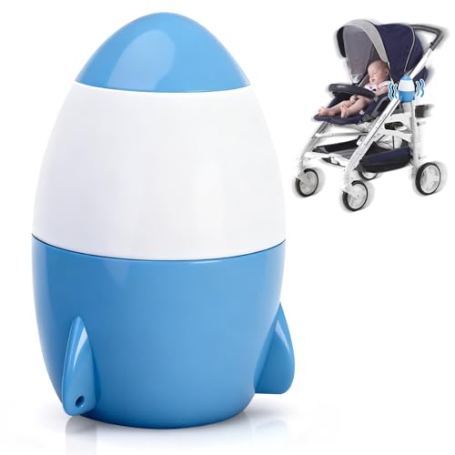 TUWEIPAIKE Rechargeable Baby Stroller Rocker, 5 Speeds, 40-Min Timer, Blue