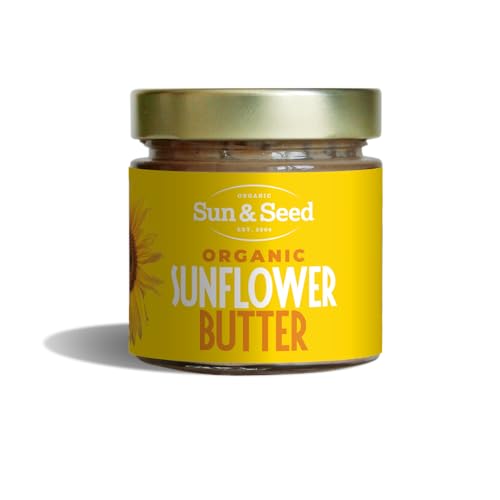 Organic Toasted Sunflower Seed Butter 200g by Sun & Seed - Made From 100% Organic Sunflower Seeds - Healthy Seed Paste - Vegan - Gluten, Dairy & Soy Free